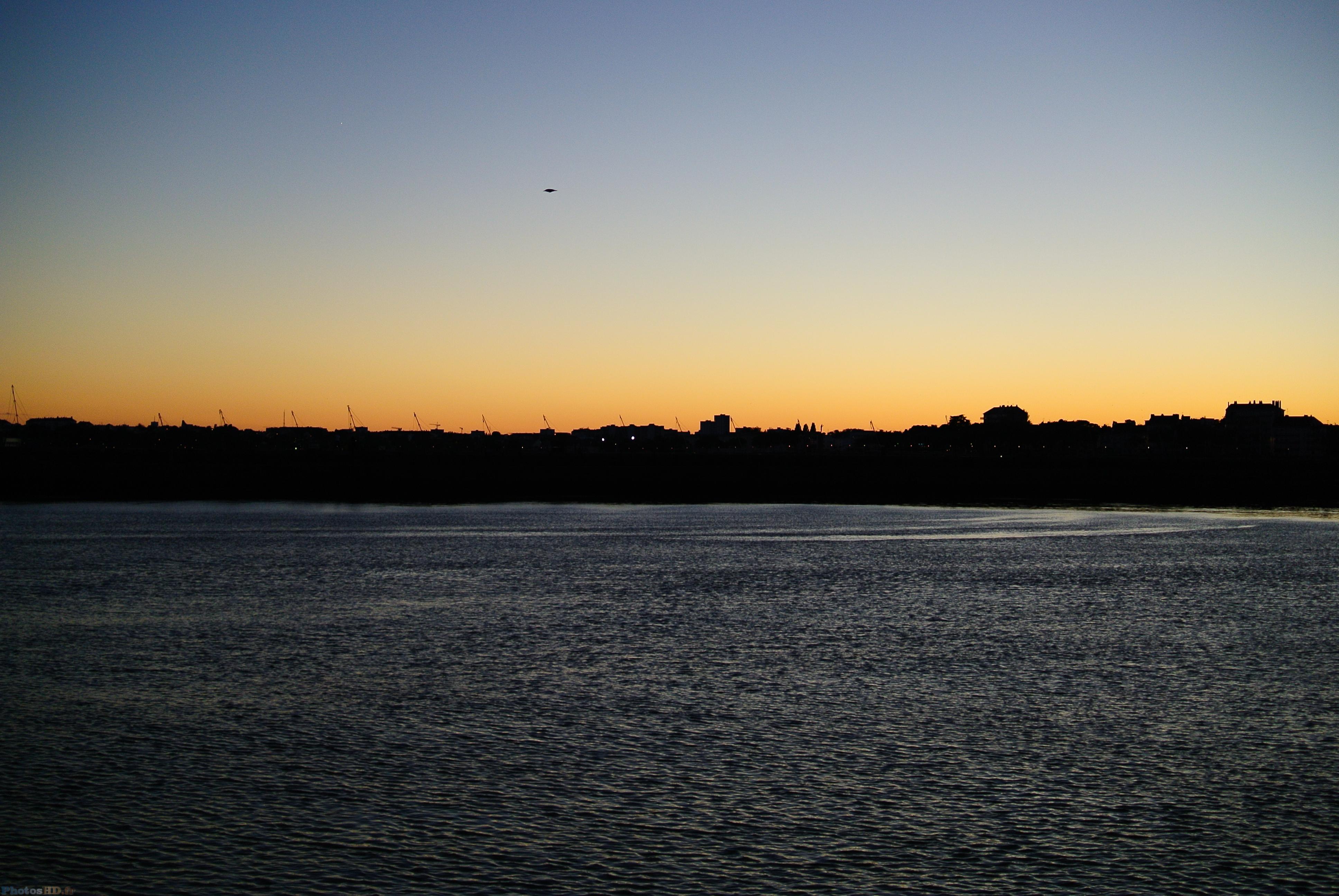 Couché de soleil à Saint-Nazaire