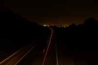 Photo de la route de nuit
