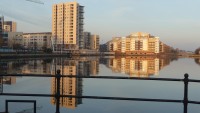 Reflets de l'eau à Cardiff