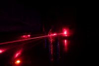 Laser dans la nuit