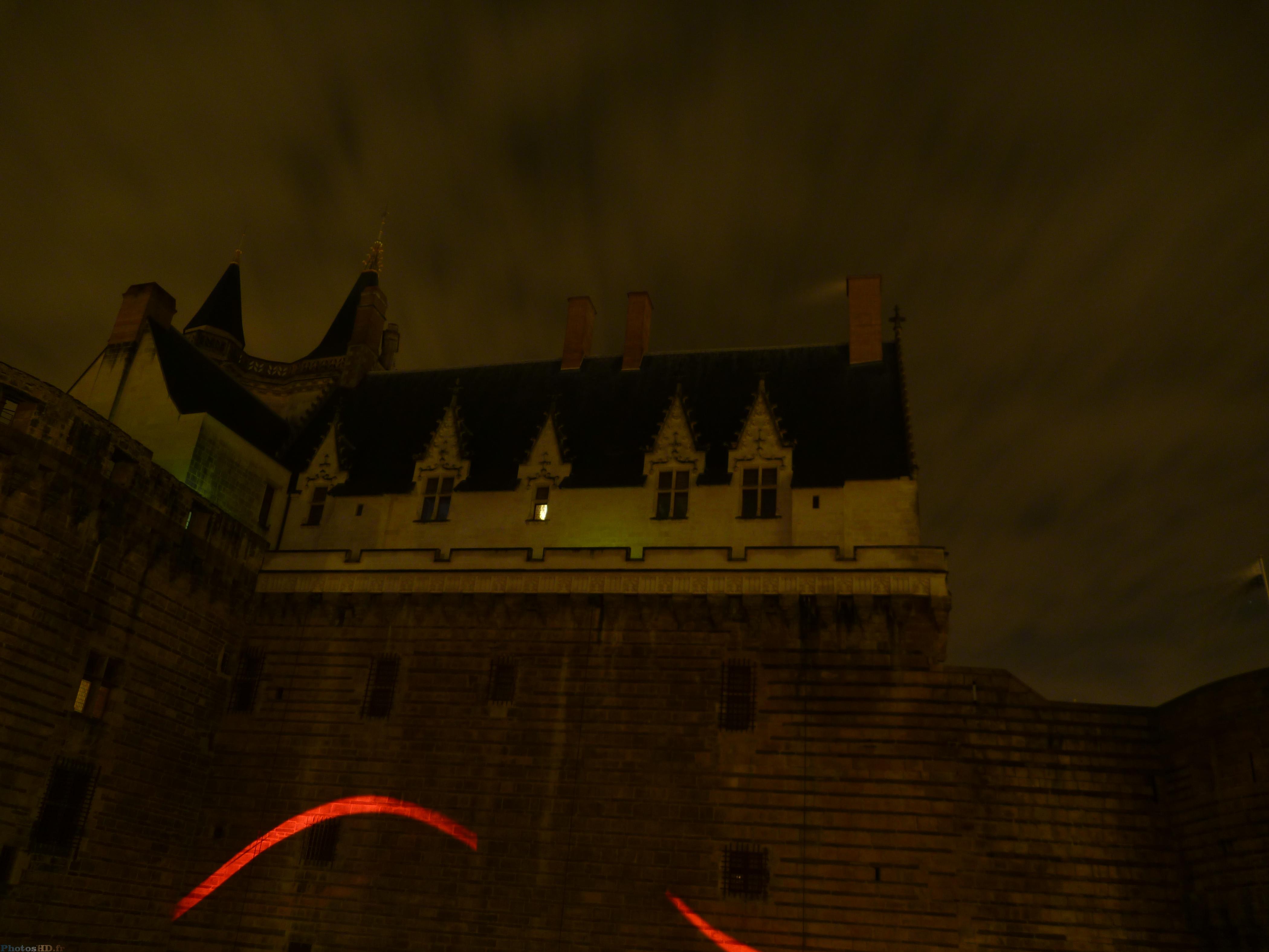 Chateau des ducs de Bretagne de nuit