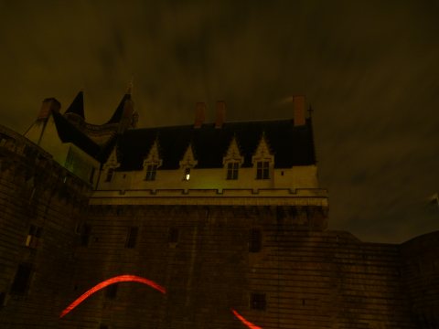 Chateau des ducs de Bretagne de nuit