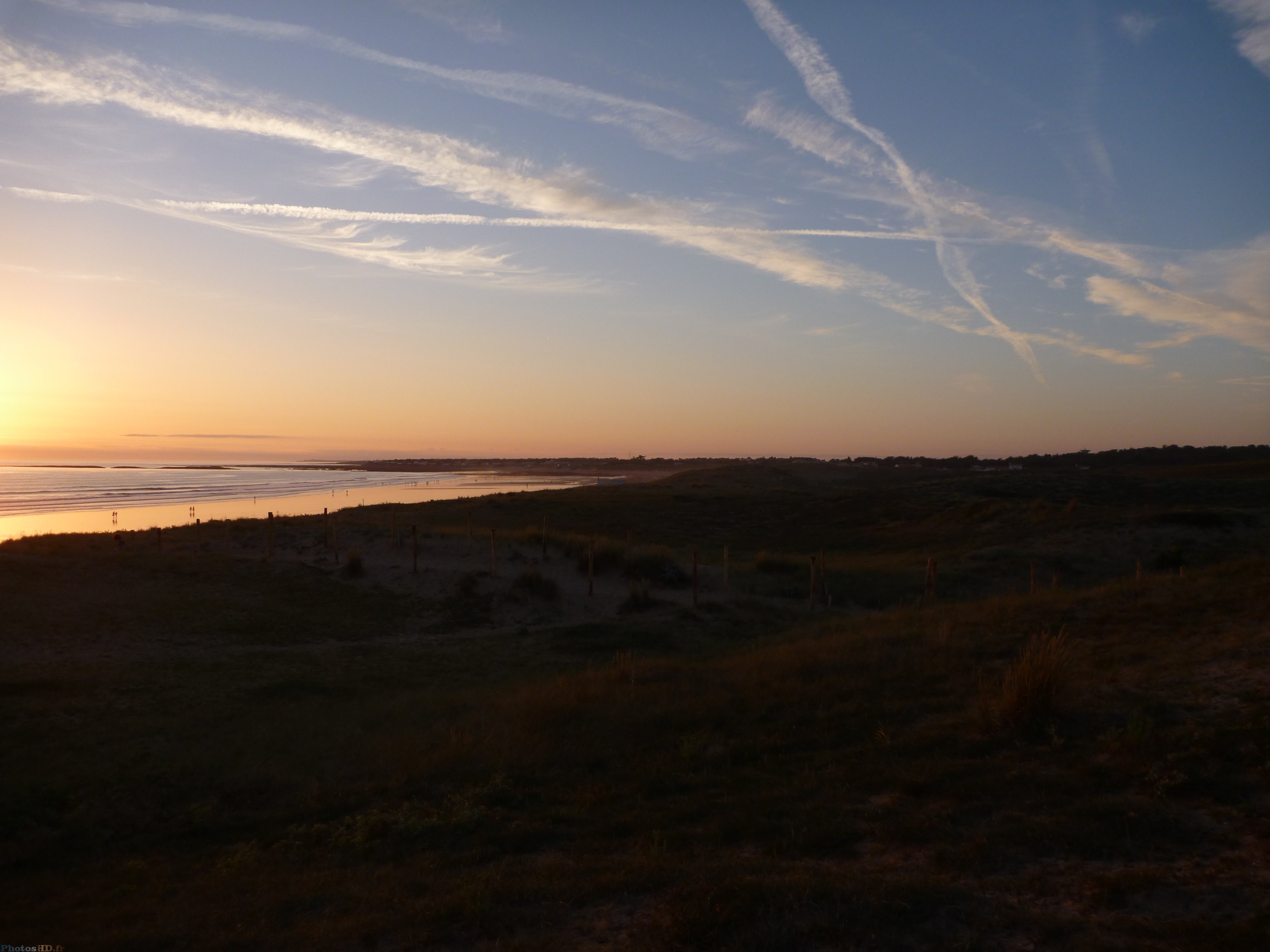 Couché de soleil à la plage