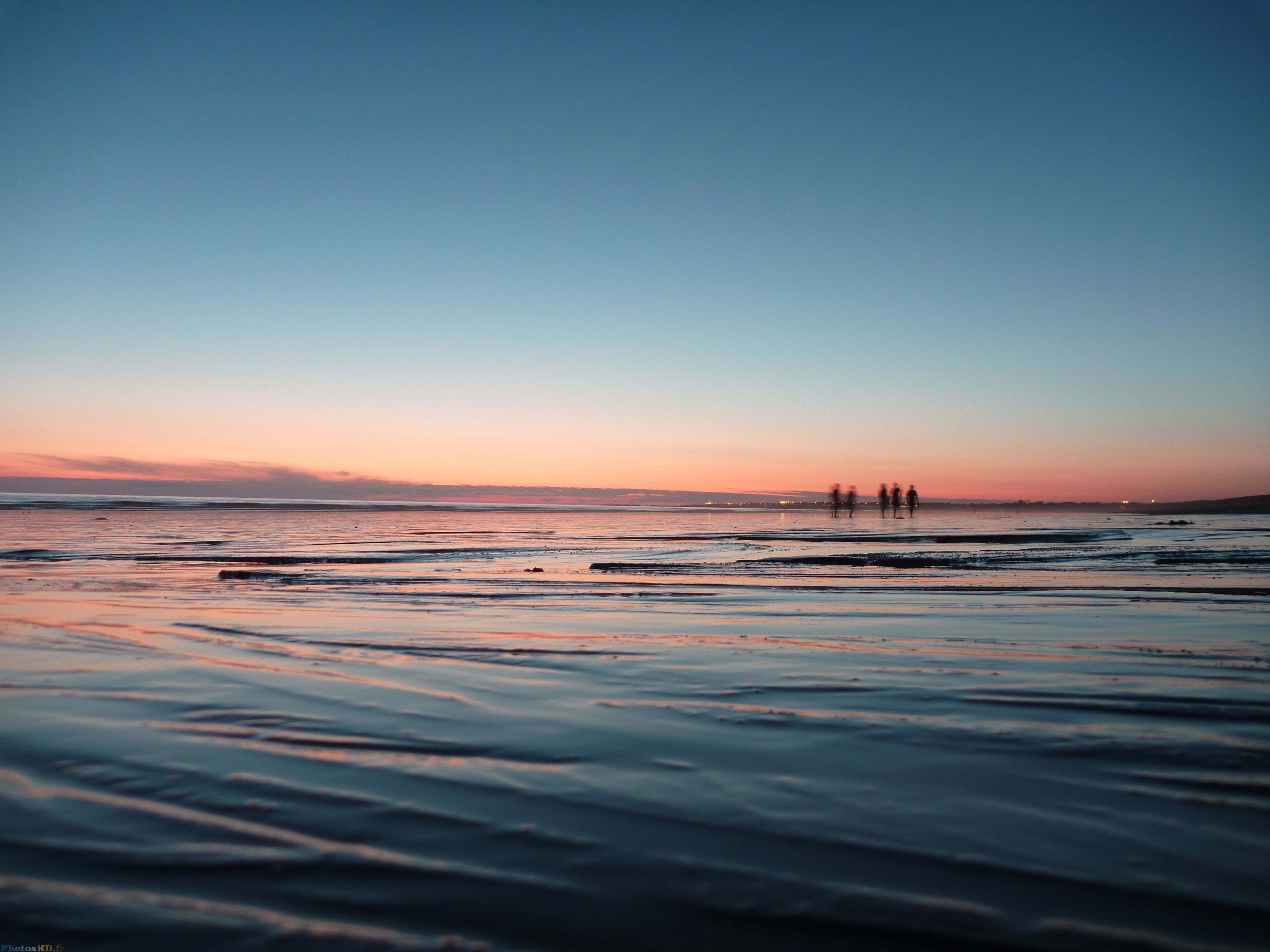 Couché de soleil à la plage