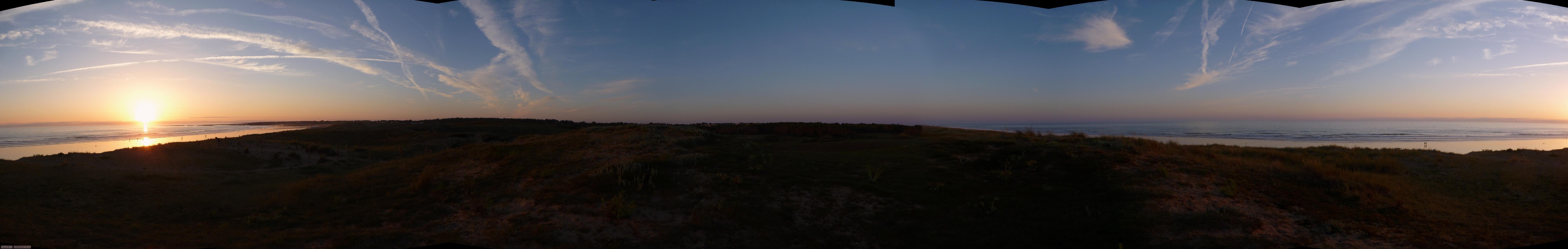 Panorama dunes de Brem sur mer