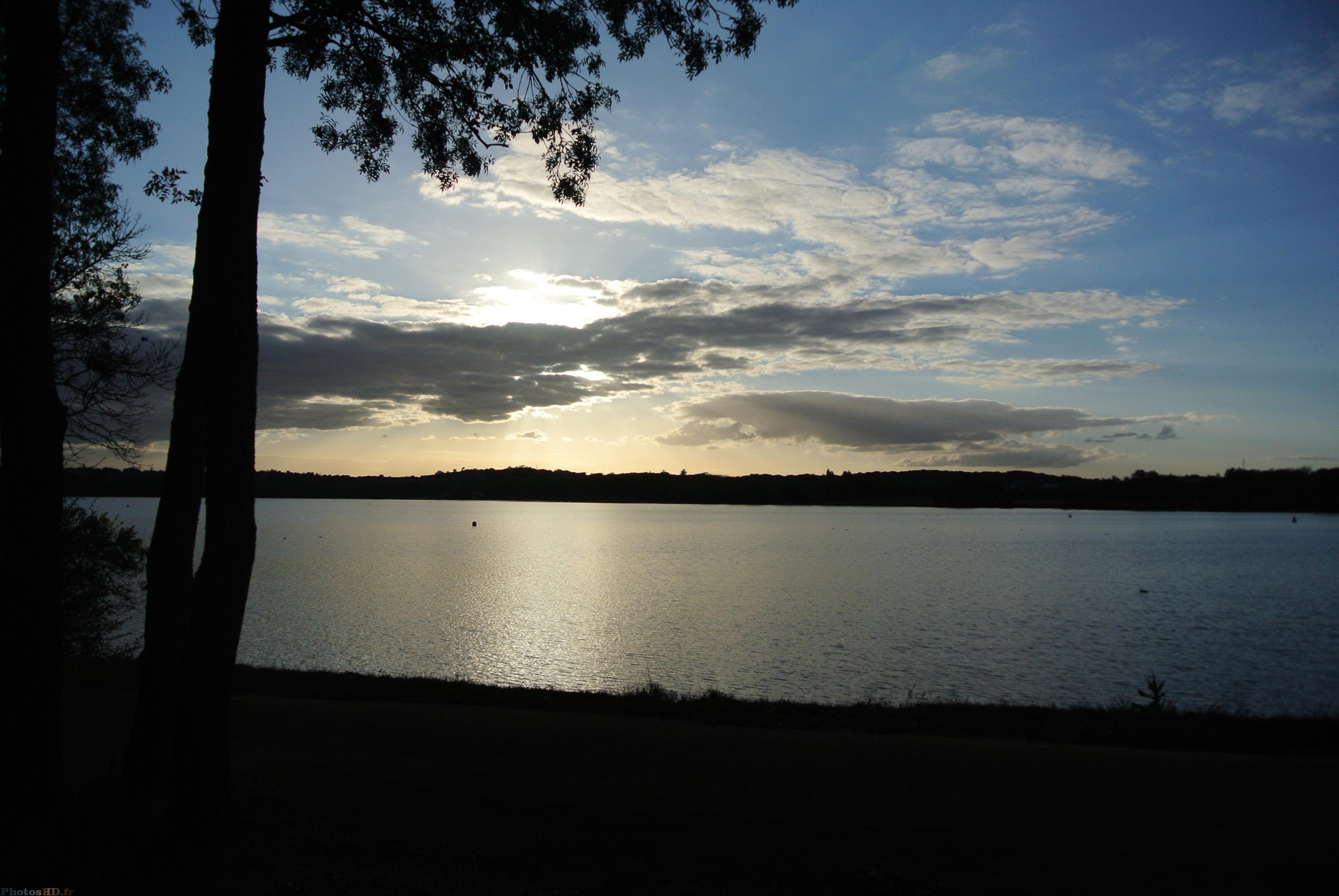 Début du couché de soleil