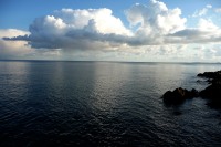 Reflets des nuages sur l'eau