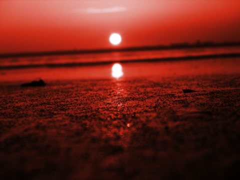 Couch&eacute; de soleil plage