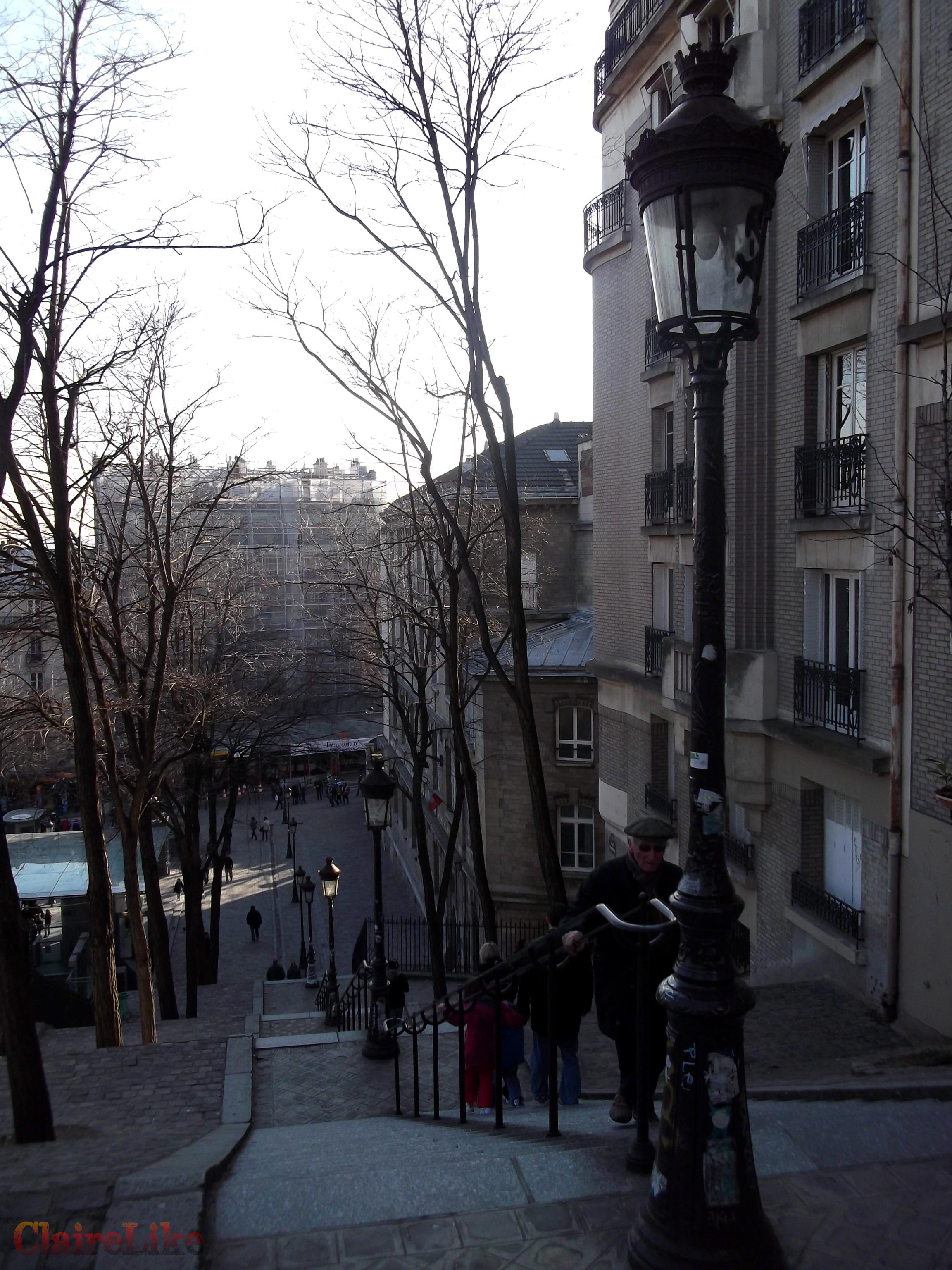 Les escaliers de Montmartre